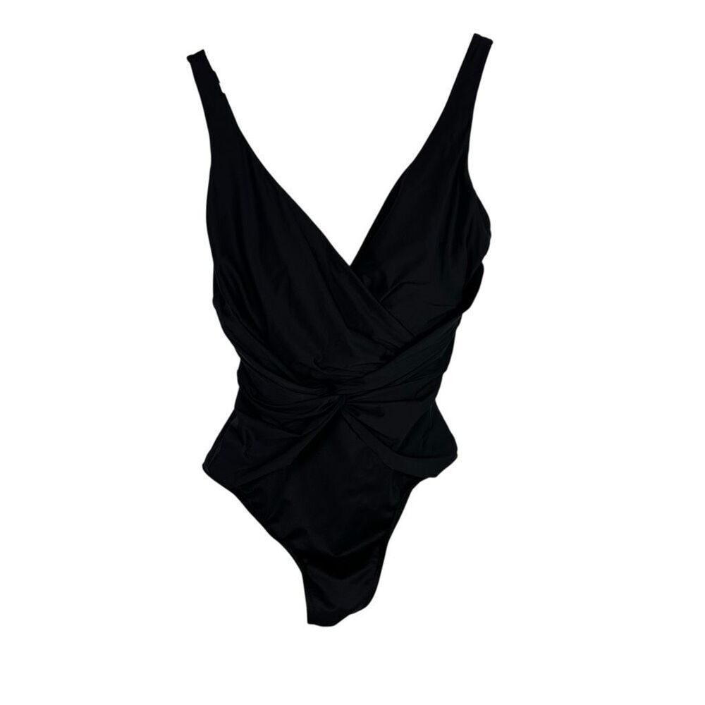 Miraclesuit One Piece Twister Black size 12
